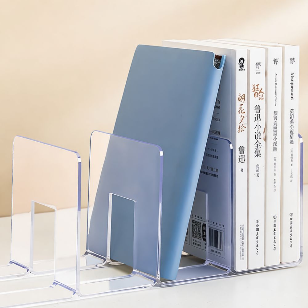 Clear Acrylic Book Stand Holder - Transparante acryl boekenhouder, bureau-organizer, verdikte, doorzichtige