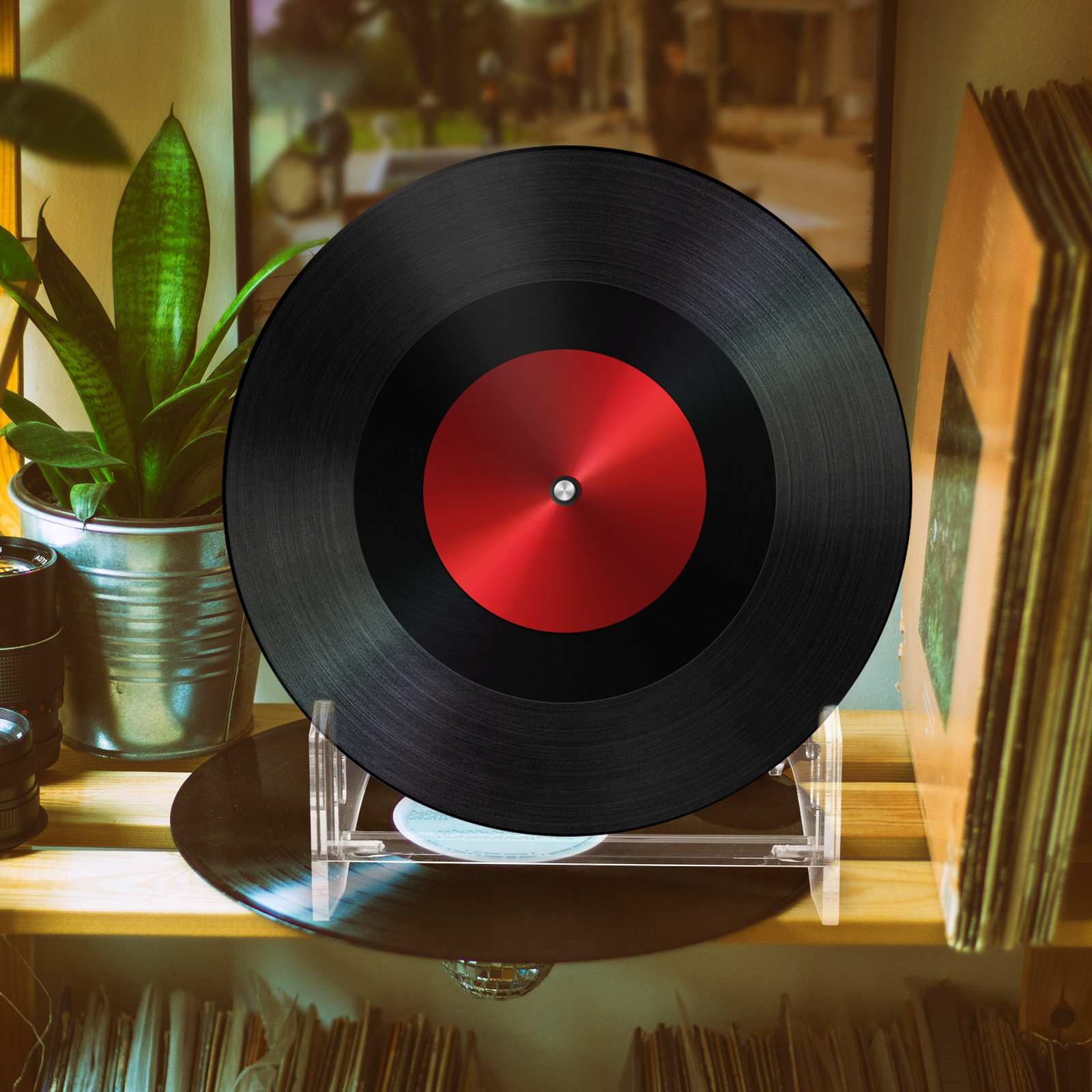 Acryl vinylplaten displayrek,  - Magazines recensie en prijs