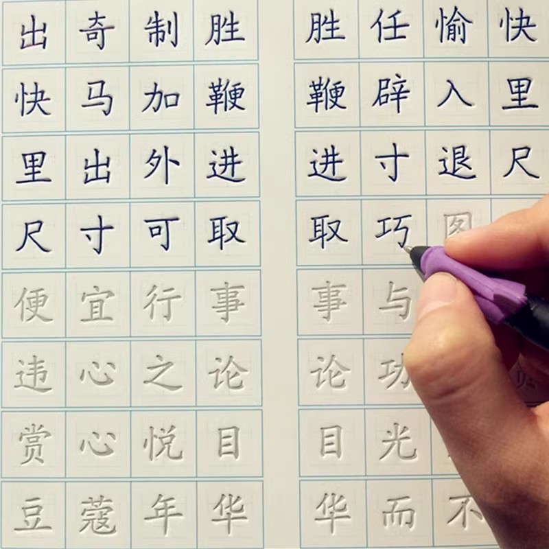 Gegroefd Chinees handschriftoe - Chinese Calligraphy Practice Book recensie en prijs