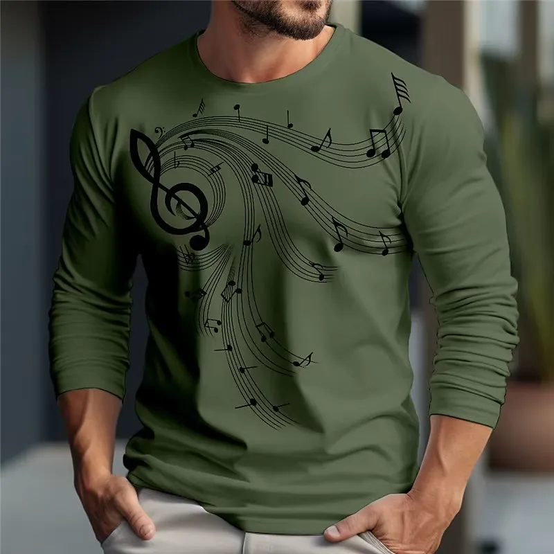 3D Lange Mouw Trend Muziekprin - Music recensie en prijs
