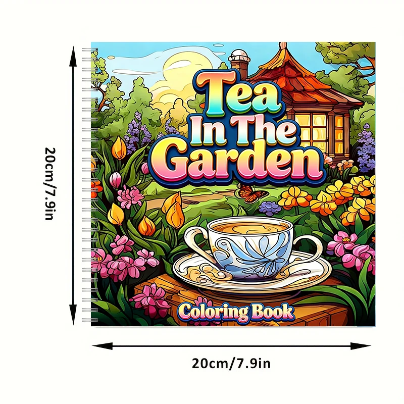 Tea In The Gardens kleurboek v - Adult Coloring Book Stress Relief recensie en prijs